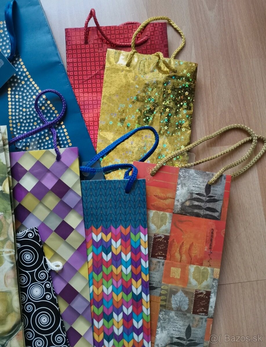 Darčekové tašky na fľašu - 2