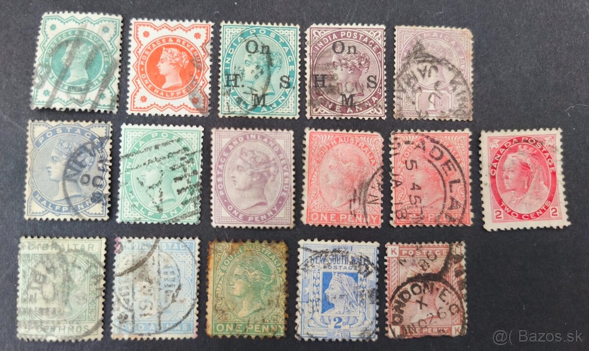 Známky Kráľovná Viktória 3 - 2