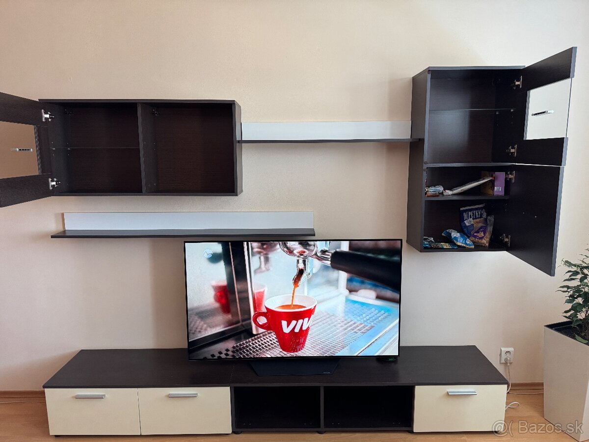 Obývacia stena tmavohneda - 2