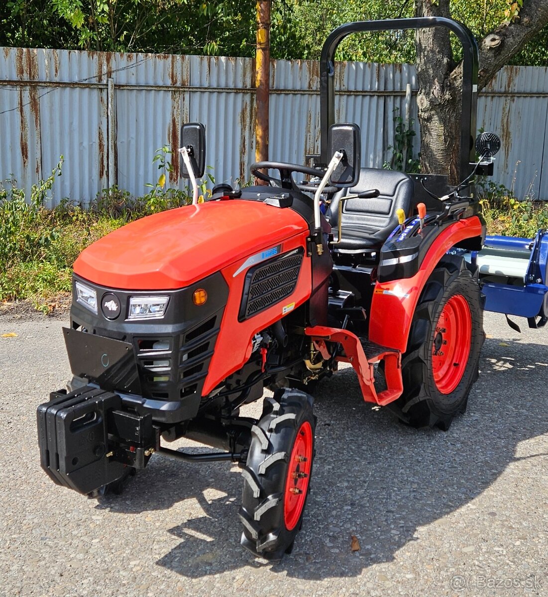 Malotraktor, traktor RHINO 25 HP, pluh 1/20, rotavátor 105 - 2