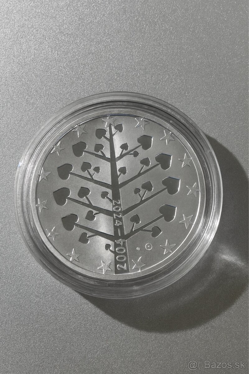 Strieborná medaila 20. výročie vstupu do EU - 2