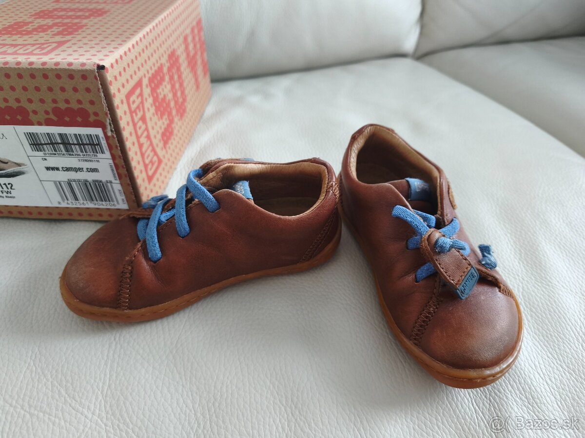 Detské kožené barefoot topánky Camper - 2