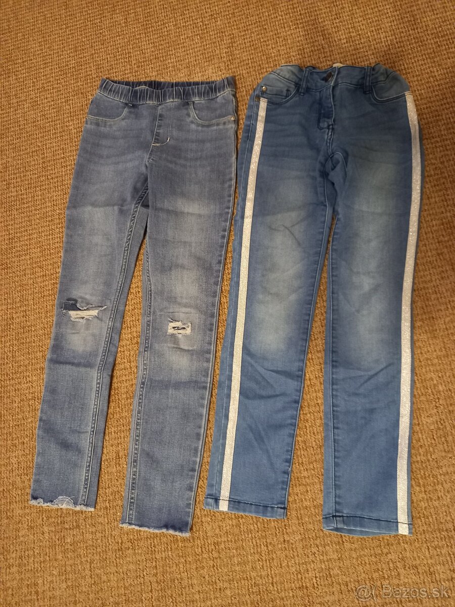 Dievčenské oblečenie veľ. 134 - 140 - balík 20 kusov - 2