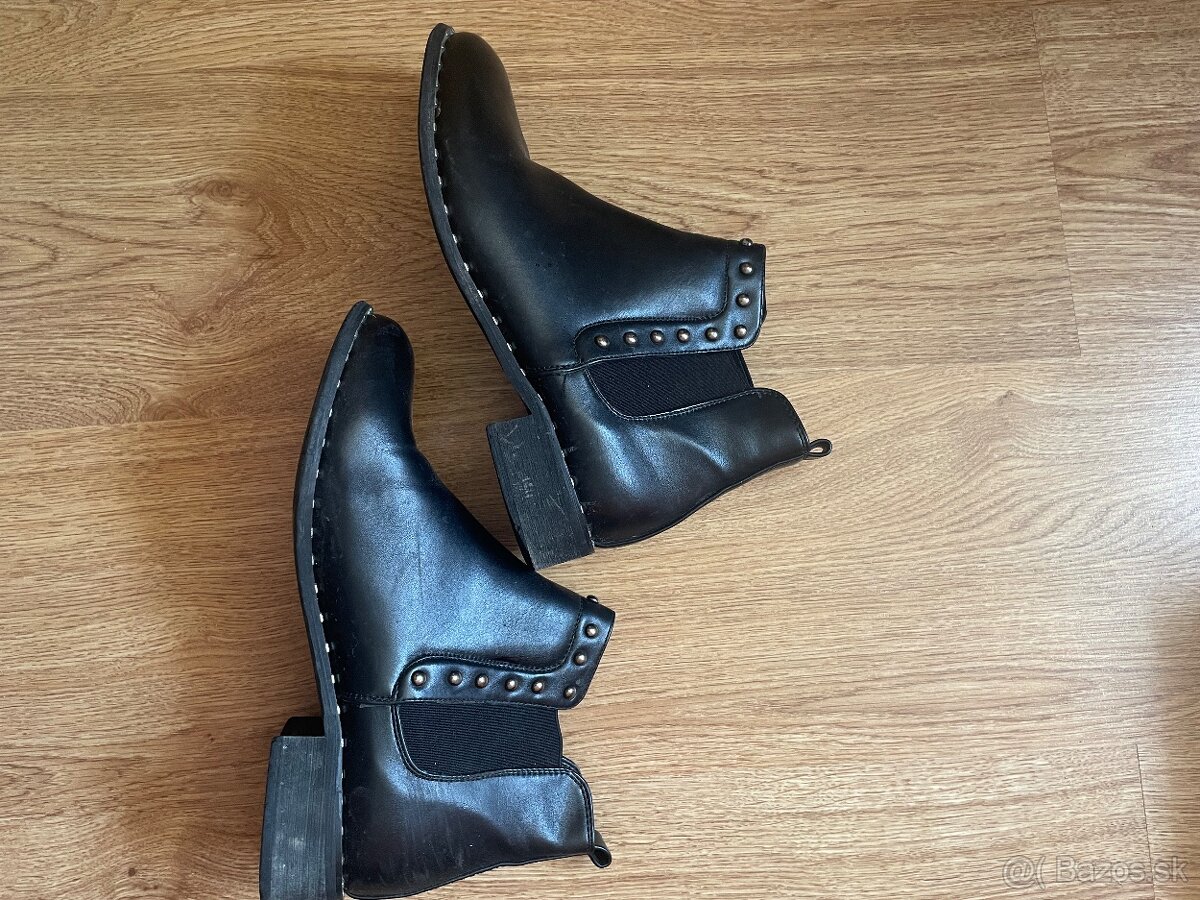 Kožené kotnikové topánky - 2