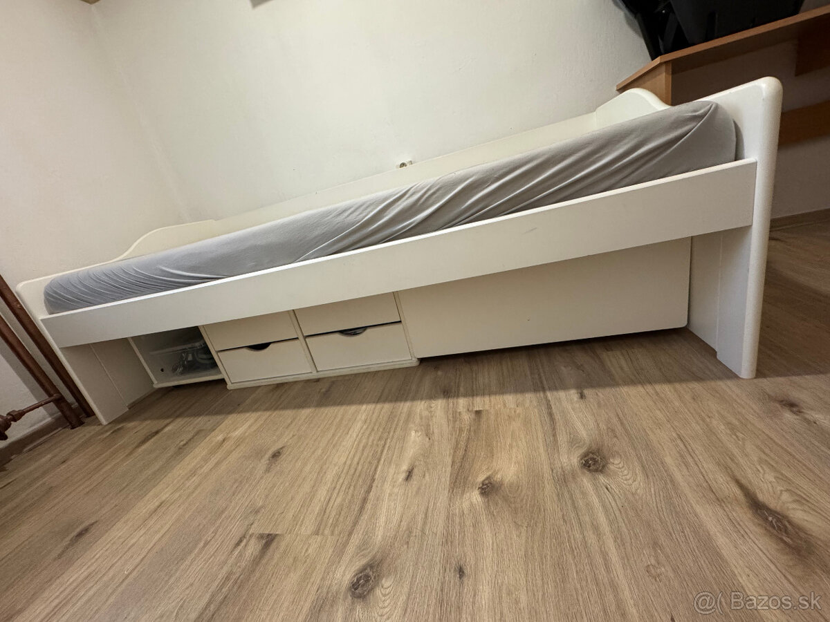 Posteľ a matrac + uložné boxy - 2