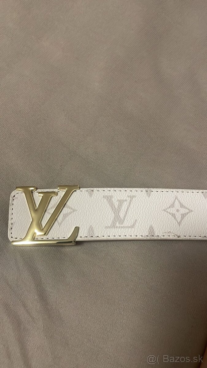 Louis Vuitton opasok – biely, koža - 2