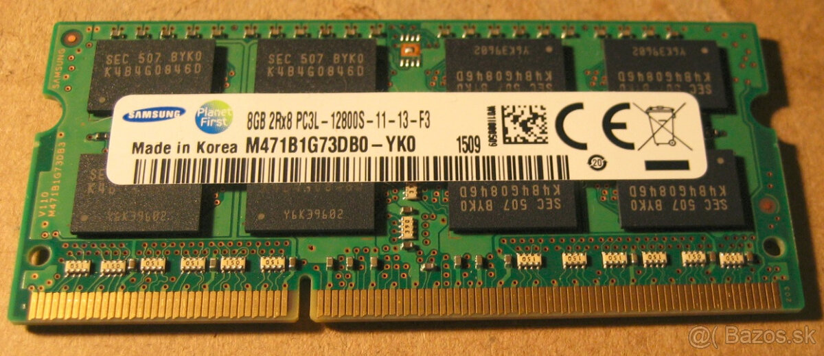 3x Notebookove pamate RAM DDR3 8GB - 2