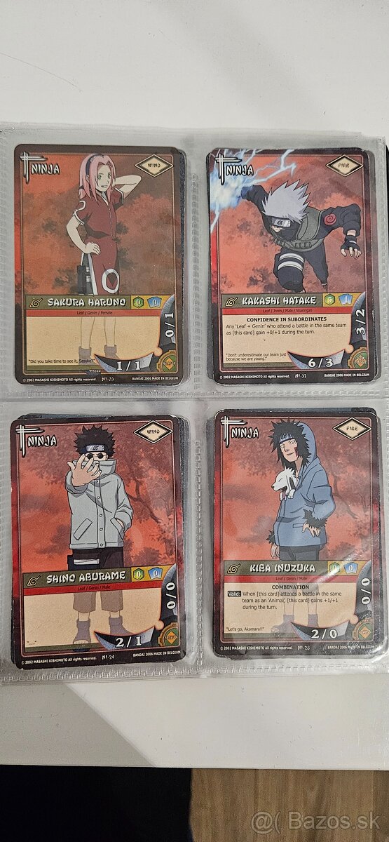 Naruto kartova zberatelska kolekcia 2006 - 2