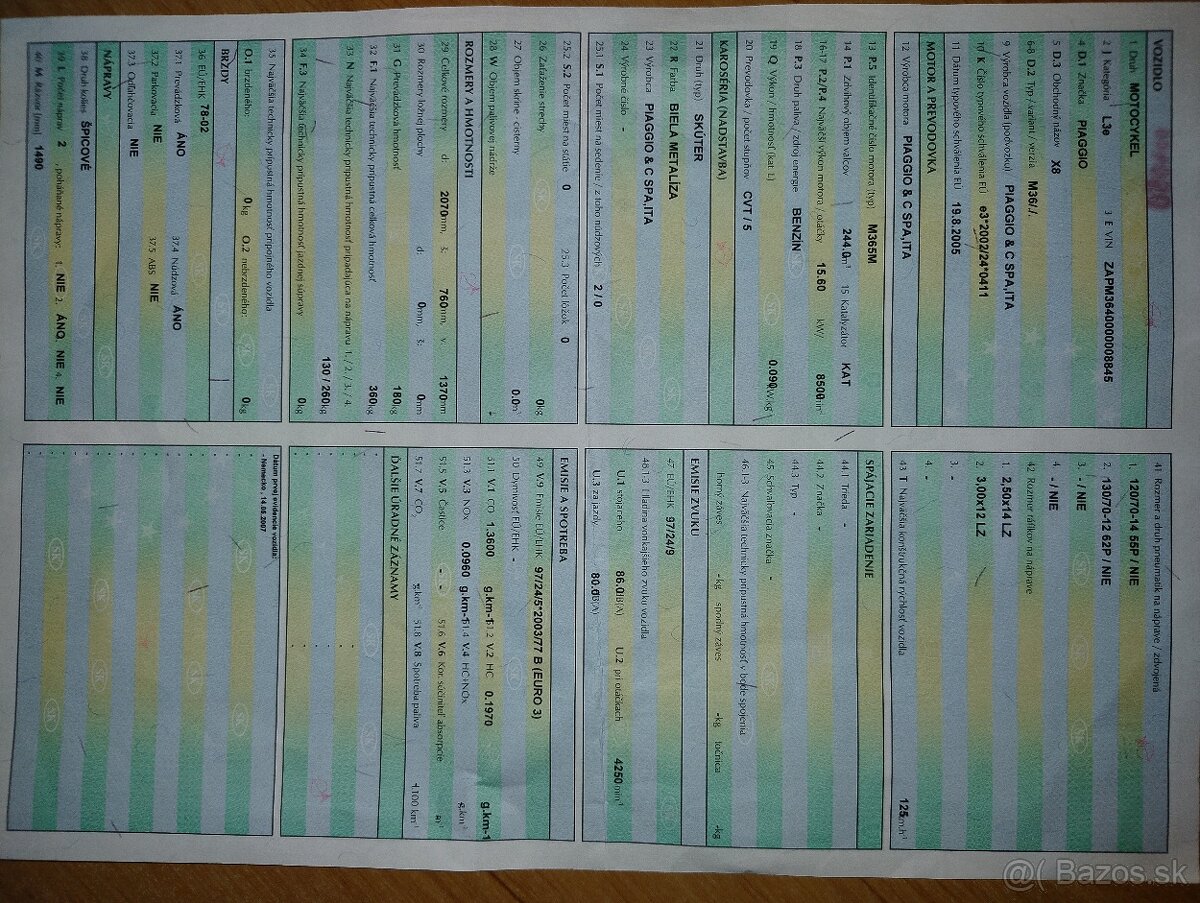 Skúter Piaggio X8 250cm3 - 2