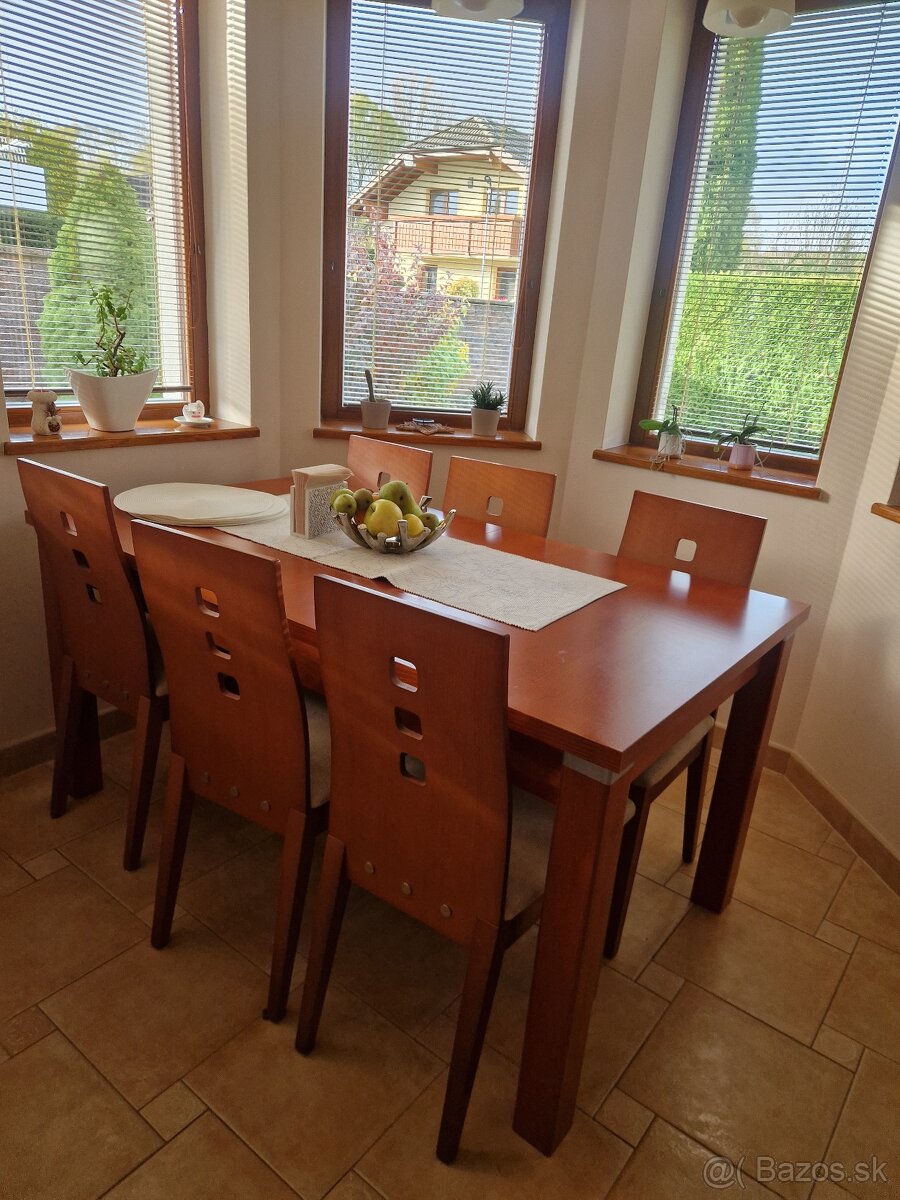 Predám kuchynský stôl +6 stoličiek - 2