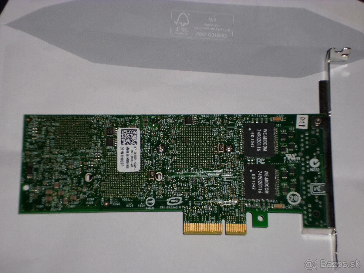 Sietova karta Dell H092P INTEL 4x LAN 1Gbit PCIE - 2