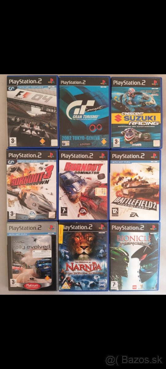 Hry na playstation 2 zo zbierky. - 2