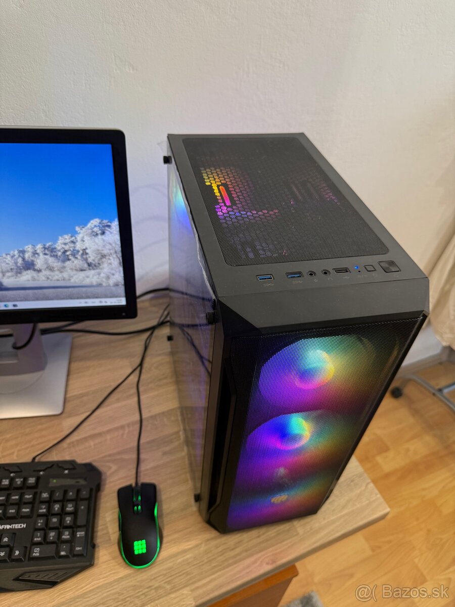 Herná zostava gtx 1060 6GB, i5, ssd, Win 11, monitor - 2