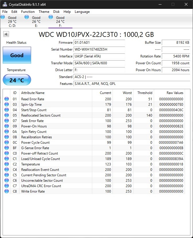 1TB Externý HDD, USB 3.1 - 2