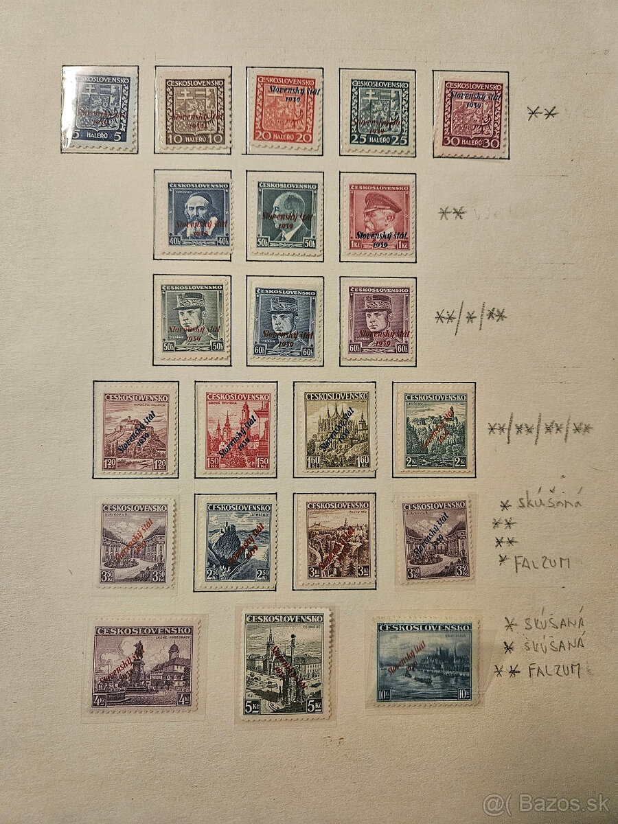 poštové známky Slovenský štát - 2