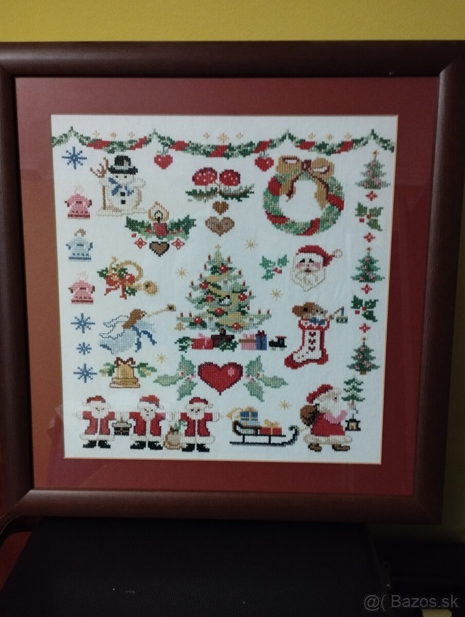 Obrázky vyšívané s rámom - 2