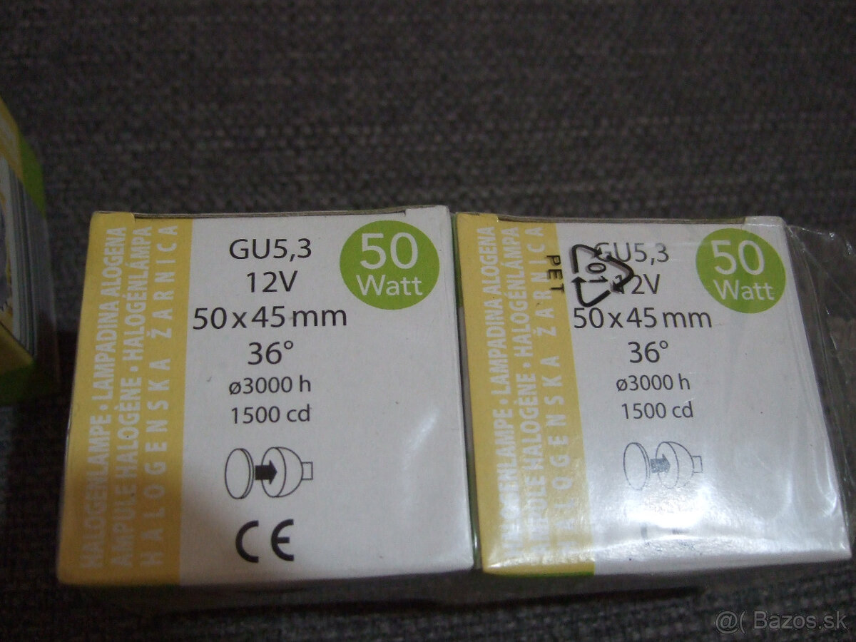 halogénové žiarovky GU5.3 50 W - 2