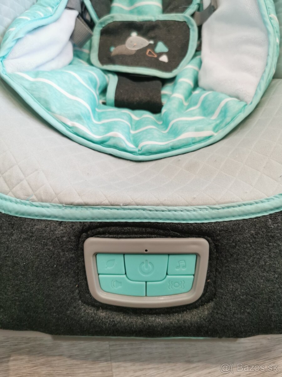 INGENUITY Hojdačka vibrujúca s melódiou Henley 0m+ do 11kg - 2