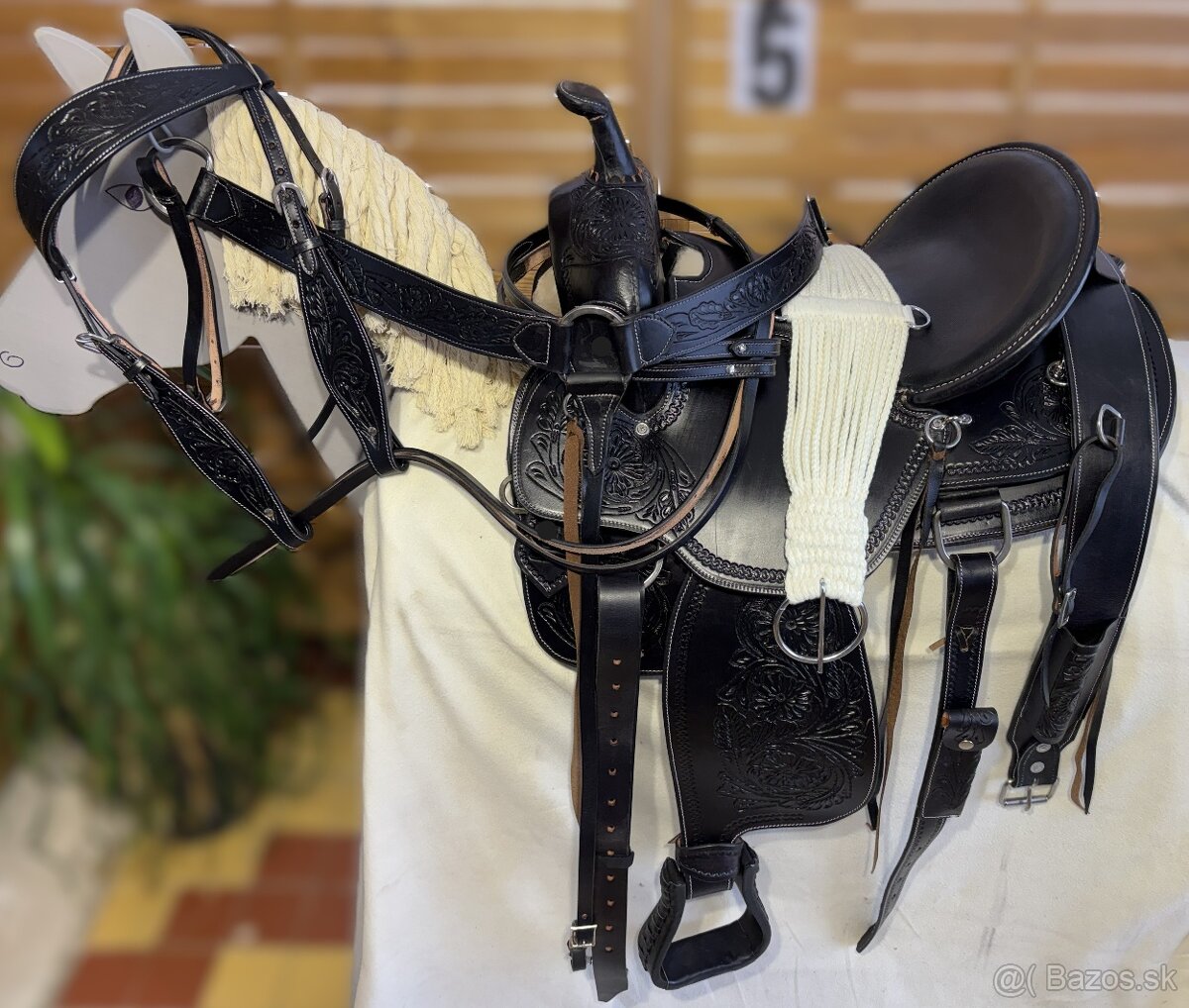 Westernový sedlový komplet 5) černý - 2