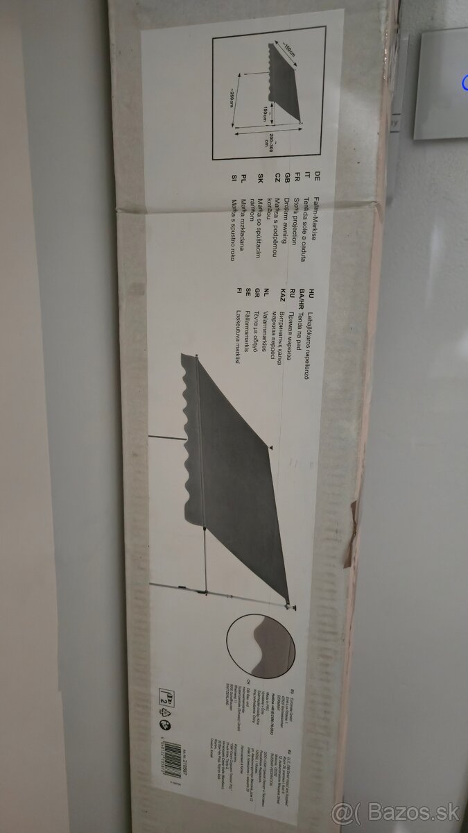 Balkonova rozperna markiza 250x150 - 2