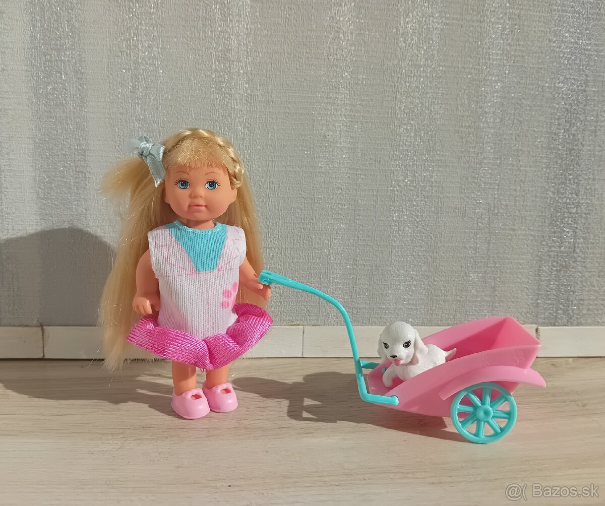 Bábika Evička so psíkom a s doplnkami pre psíka - 2