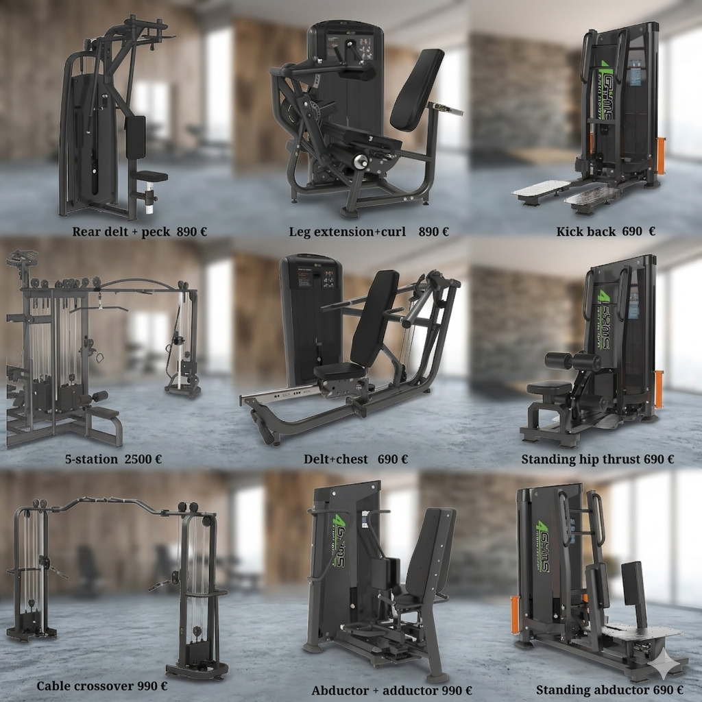 Power rack + protismerné kladky + multipress 3v1 - 2