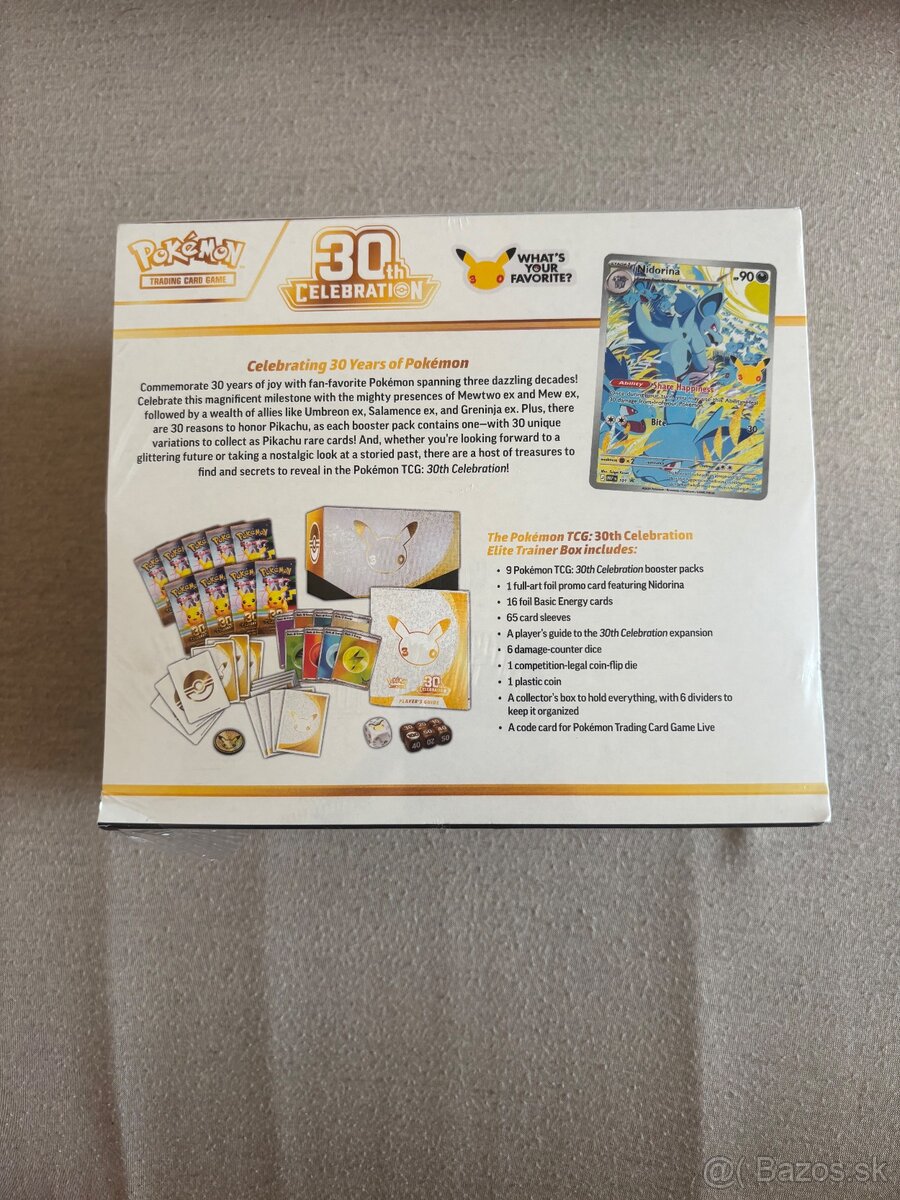Predám Pokemon ETB 30th Celebration - 2