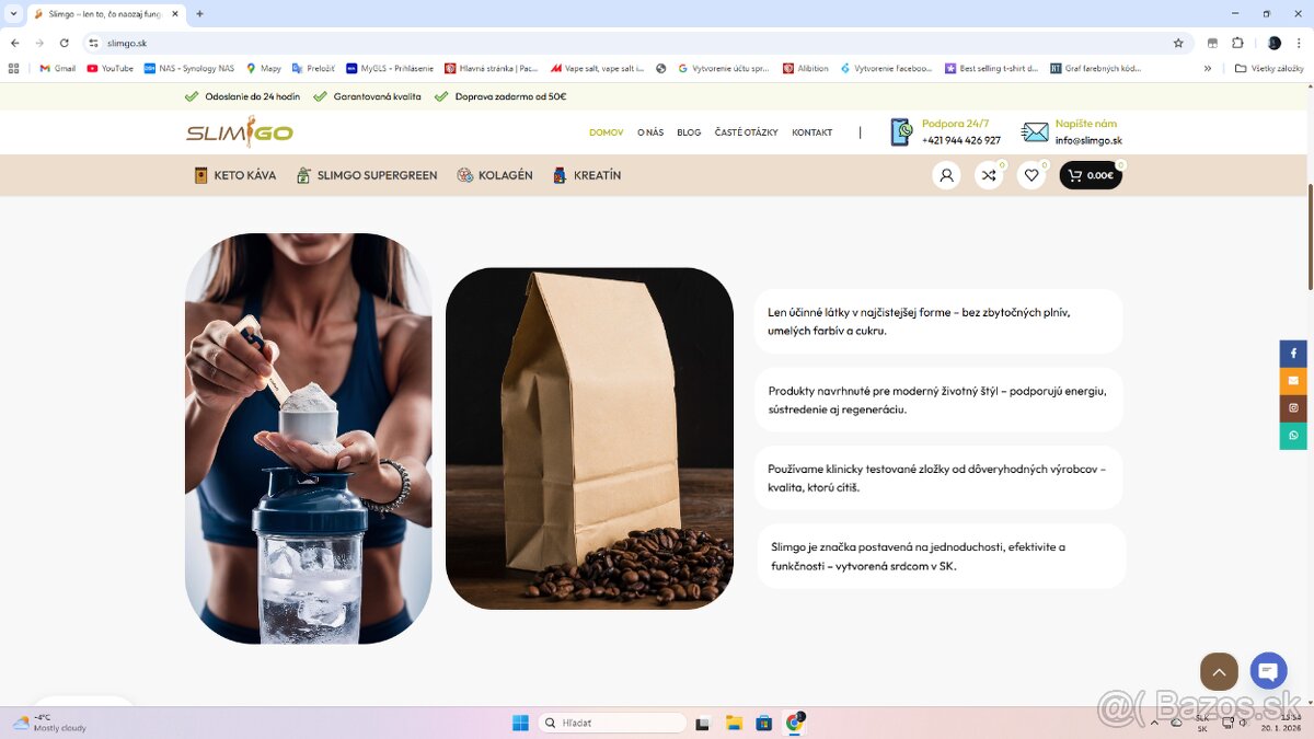 Predám prémiový e-shop SlimGo.sk - 2