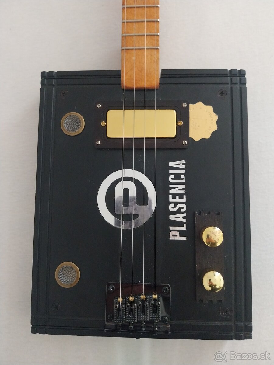 Cigar Box Guitar - ručne vyrobená 4 strunová gitara - 2