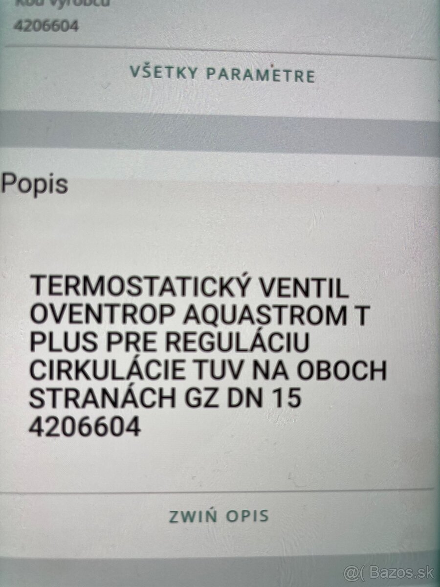 Termostaticky regulacny ventil (2x) - 2