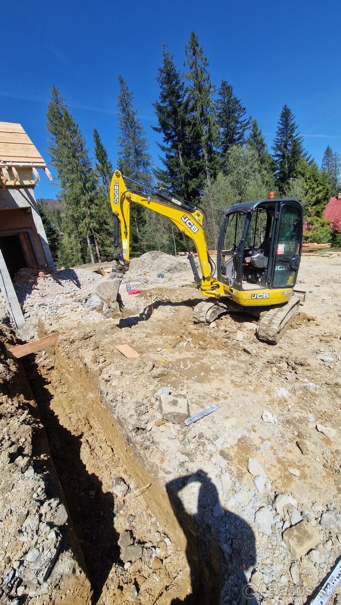 Jcb 8030, minibager, pasovy bager - 2