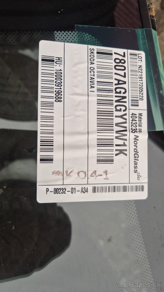Čelné sklo Škoda octavia I - 2