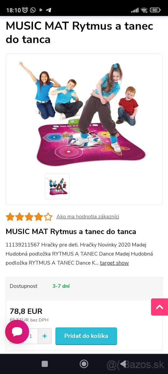 Tanečná hracia podložka - 2