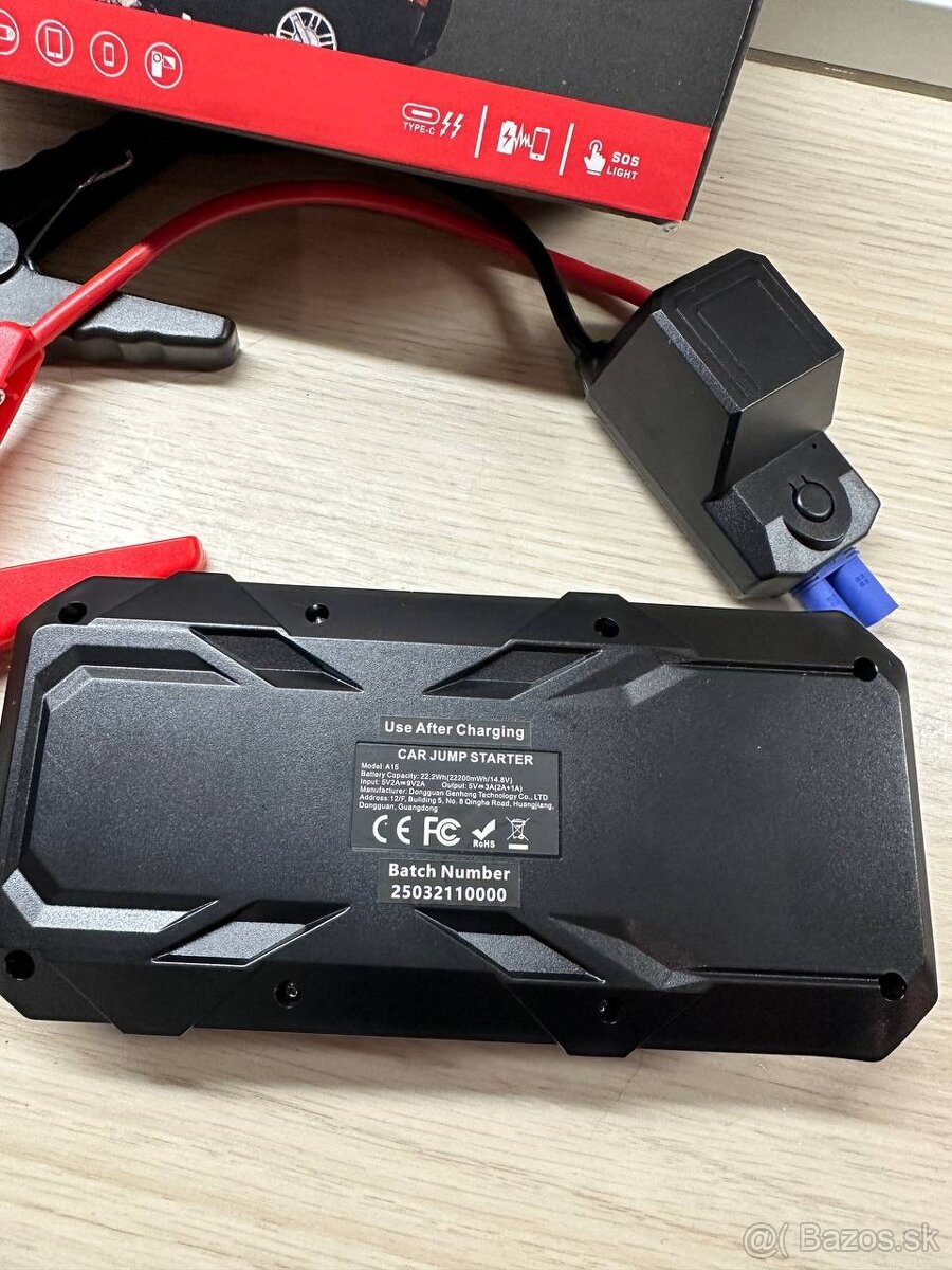 Multifunkčná štartovacia powerbanka / Jump Starter – nový - 2