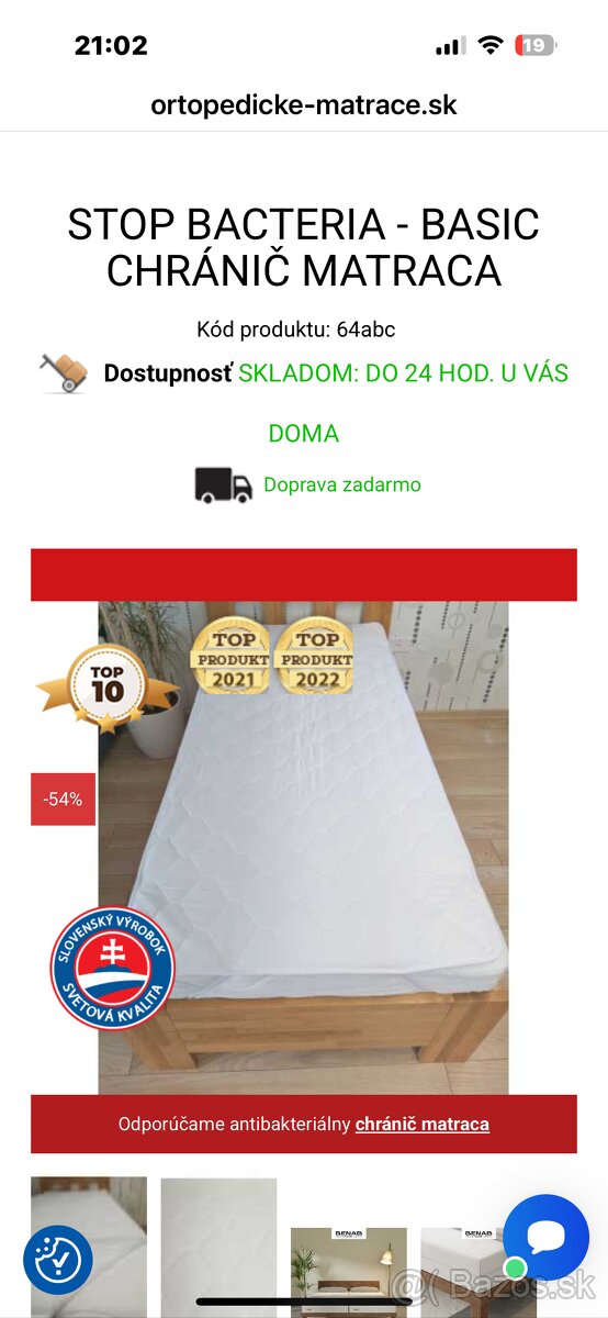 Nový chránič matraca 200x90 cm - 2