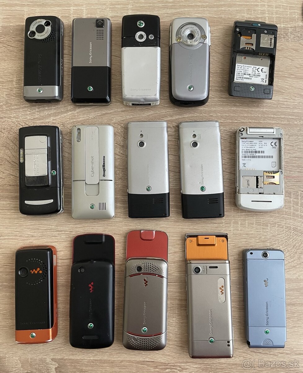 Predám zbierku SonyEricsson - 2
