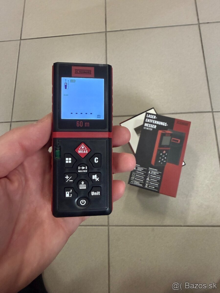 laserový dialkomer J.C.Schwarz 60m - 2