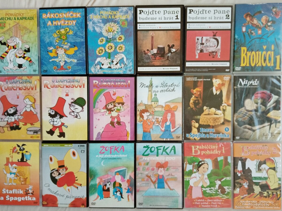 Orig.DVD detske a teenager.od 2 eur - 2