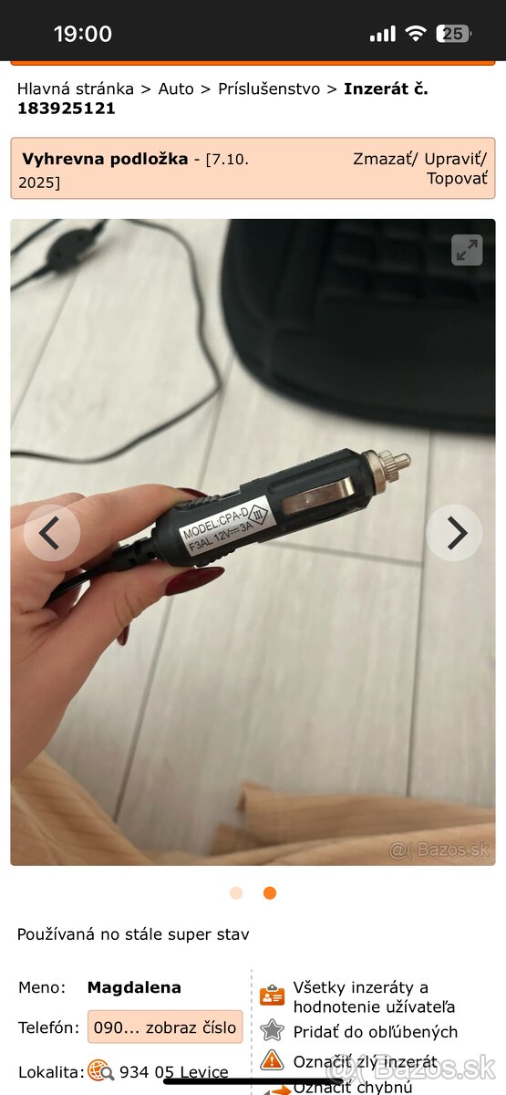 Vyhrevna podlozka - 2