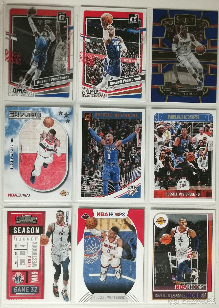 Kartičky NBA - Russell Westbrook (32 kariet) - 2
