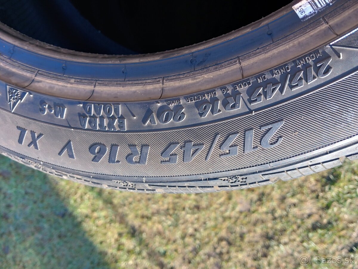215/45 r16 zimné pneumatiky - 2