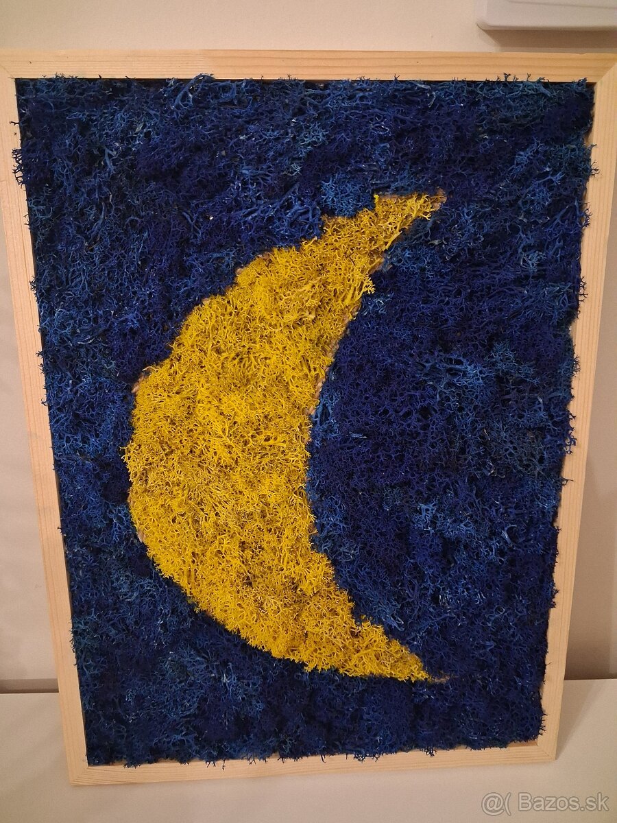 Machový obraz do detskej izbičky - 2