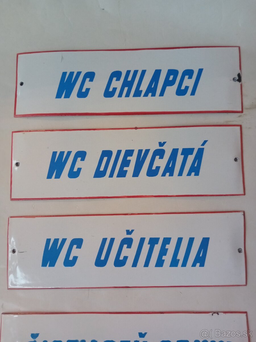 Smaltované tabuľky 1 - 2