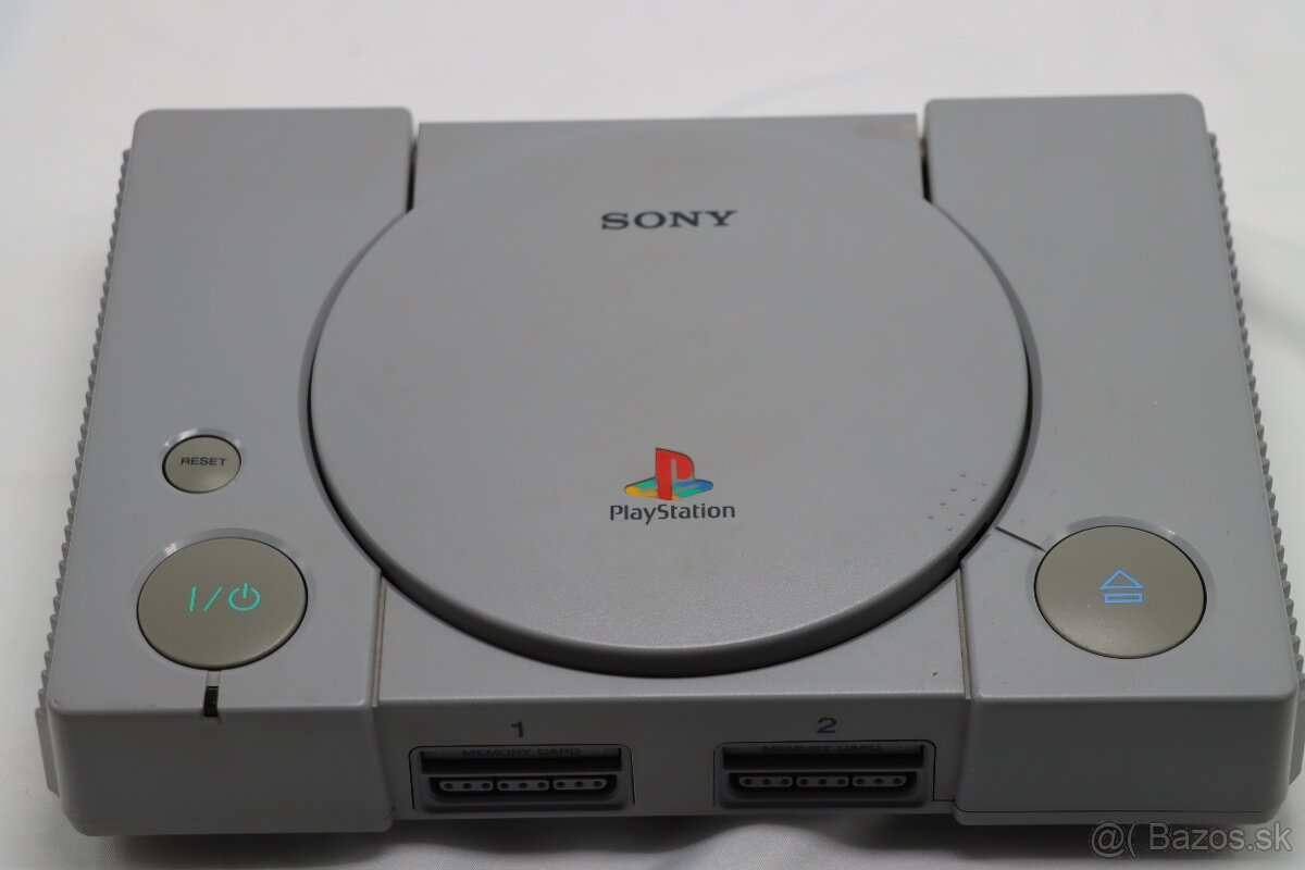 PS1 SCPH-9002 + analógový ovládač + karta + káble - 2