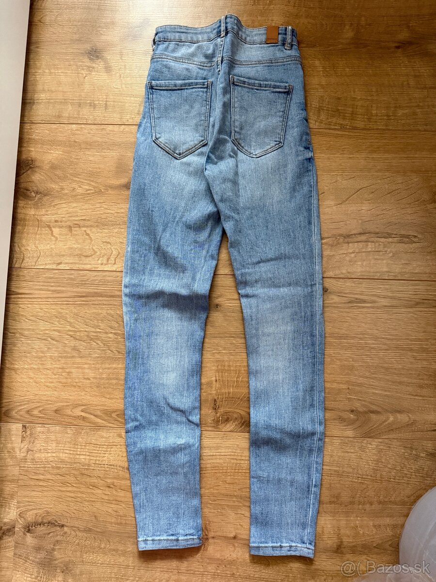 Dámske skinny rifle s vysokým pásom - 2