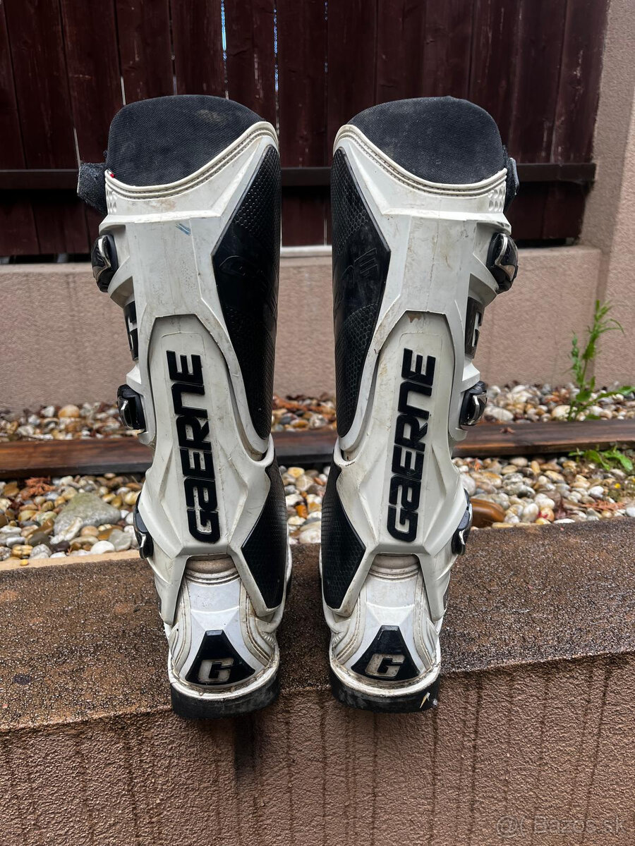 Gaerne SG 12, EU41/US7, biele enduro - mx čižmy - 2