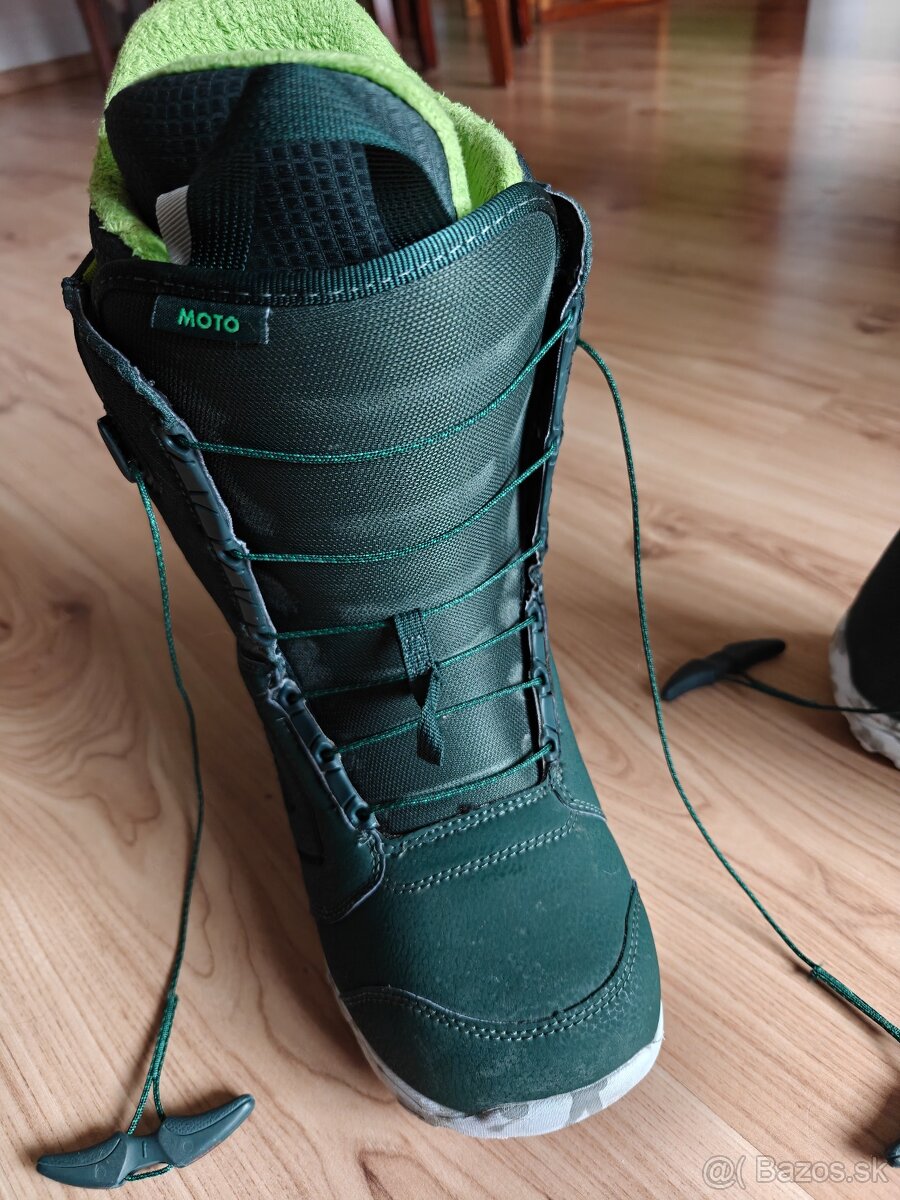 Burton moto zelené snowboardové topánky - 2
