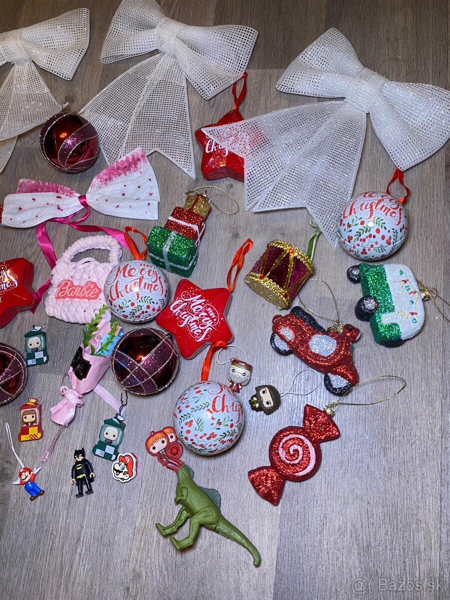 Sada 38 vianočných ozdôb na stromček, v perfektnom stave - 2