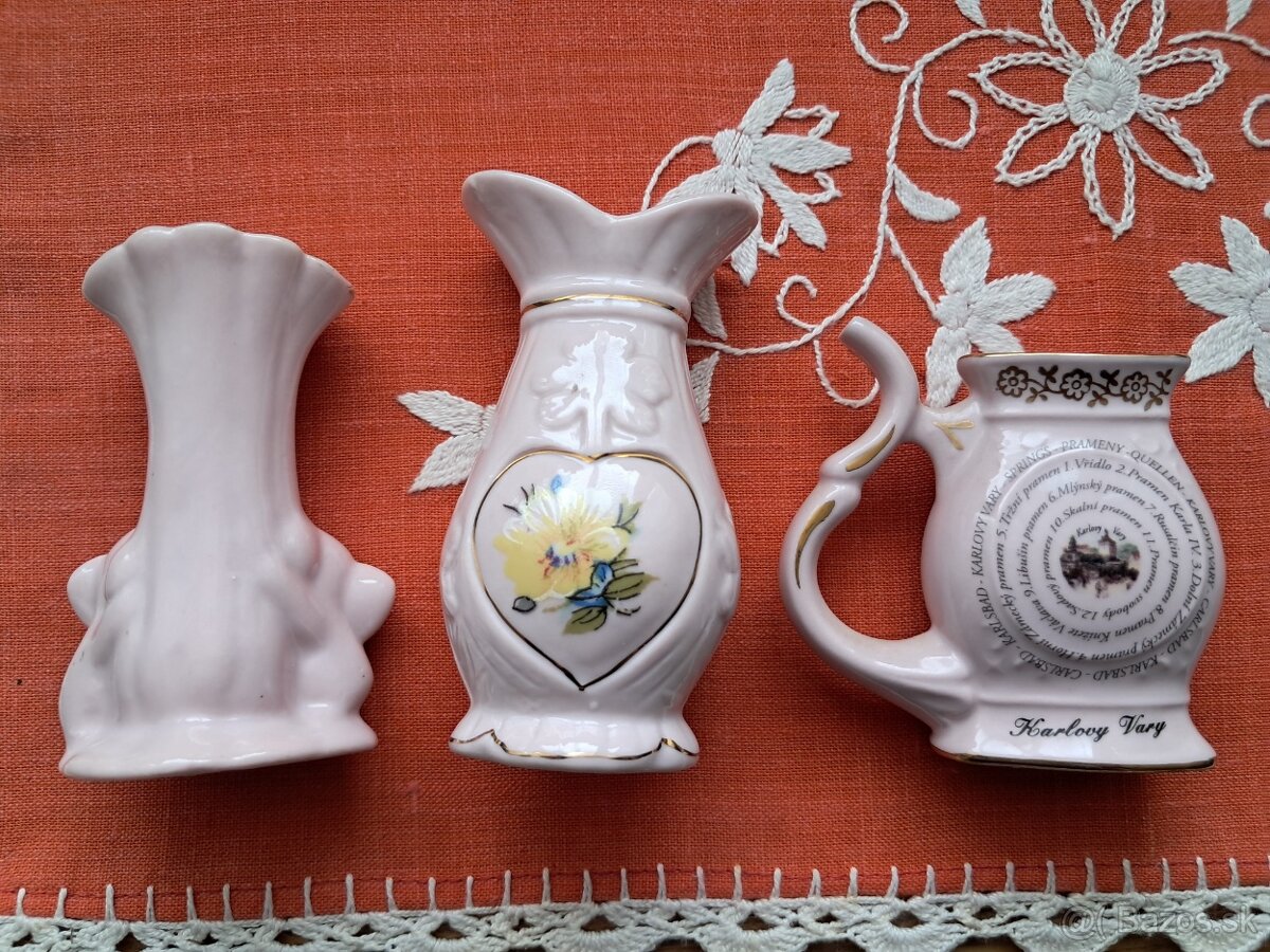 Dekorácia - ružový porcelán - 2