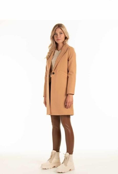 Dámsky hnedý kabát - 2
